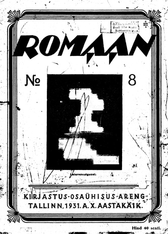 Romaan ; 8 (218) 1931-04