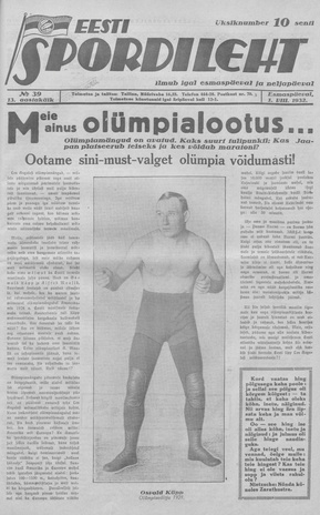 Eesti Spordileht ; 39 1932-08-01