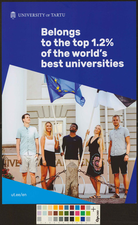 University of Tartu belongs to the top 1.2% of the world's best universities