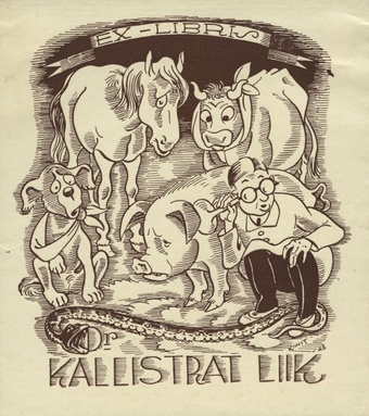 Ex-libris dr Kallistrat Liik 