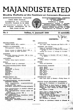 Majandusteated ; 1 1936-01-08