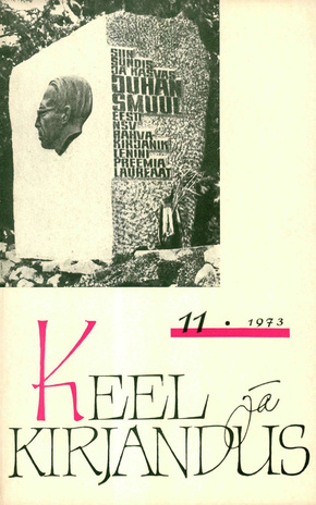 Keel ja Kirjandus ; 11 1973-11
