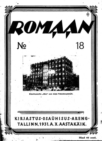 Romaan ; 18 (228) 1931-09