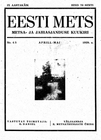 Eesti Mets ; 4/5 1929