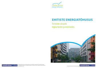 Ehitiste energiatõhusus : terminite sõnastik inglise keeles ja eesti keeles 