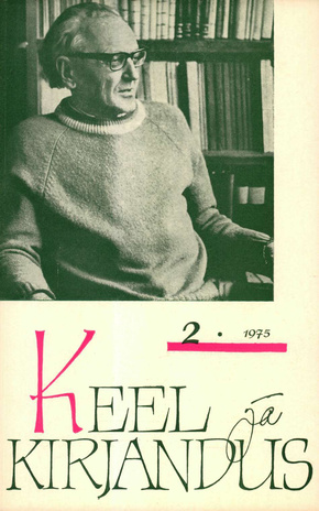 Keel ja Kirjandus ; 2 1975-02