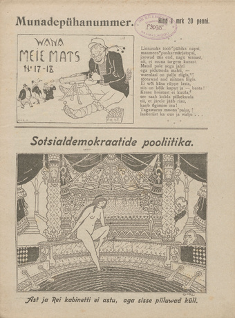 Vana Meie Mats : nalja- ja pilkekunsti nädalkiri ; 17-18 1919