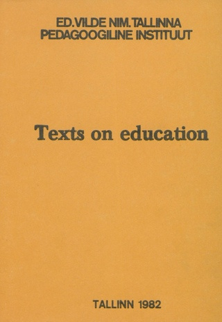 Texts on education 