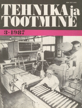 Tehnika ja Tootmine ; 3 1987-03