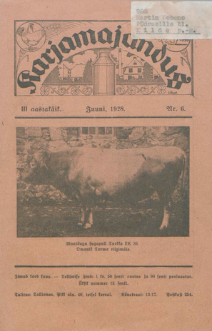 Karjamajandus ; 6 1928-06