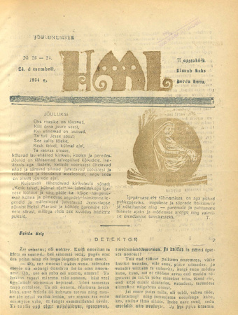 Hääl : kunsti, teaduse ja belletristika kuukiri ; 23-24 1934-12-24