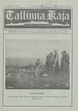 Tallinna Kaja : piltidega nädalakiri ; 4 1915-01-31