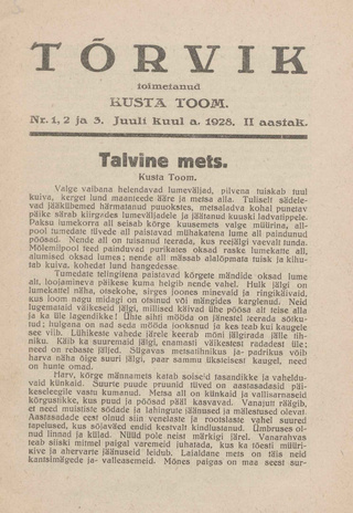 Tõrvik ; 1-3 1928-07