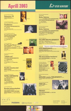 Aprill 2003 : kontserdid Tallinnas