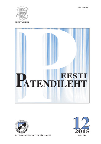 Eesti Patendileht ; 12 2015