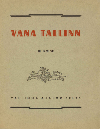 Vana Tallinn ; 3 1938