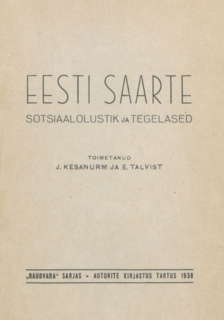 Eesti saarte sotsiaalolustik ja tegelased 