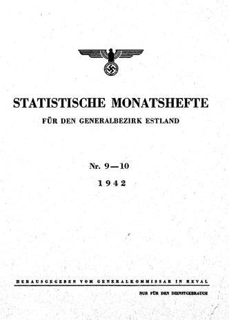 Eesti Statistika : kuukiri ; 9-10 1942-09/10