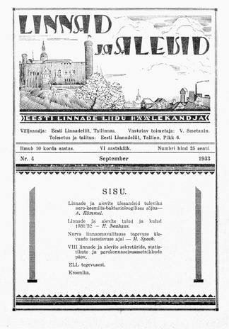 Linnad ja Alevid ; 4 1933-09