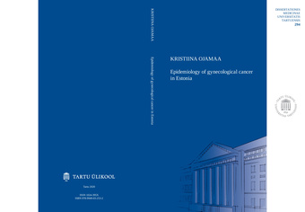 Epidemiology of gynecological cancer in Estonia 