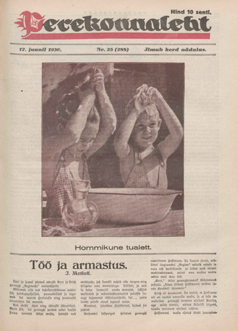 Perekonnaleht : mitmesuguse sisuga ajaviiteajakiri ; 25 (288) 1936-06-17