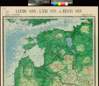 Leedu NSV, Läti NSV ja Eesti NSV : seinakaart 