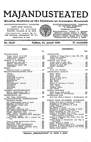 Majandusteated ; 24-25 1938-06-21