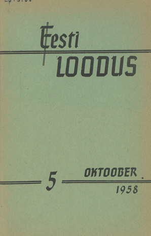 Eesti Loodus ; 5 1958-10