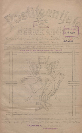 Postiteenijate Häälekandja : kutseühinguline ajakiri ; 1 1931-01