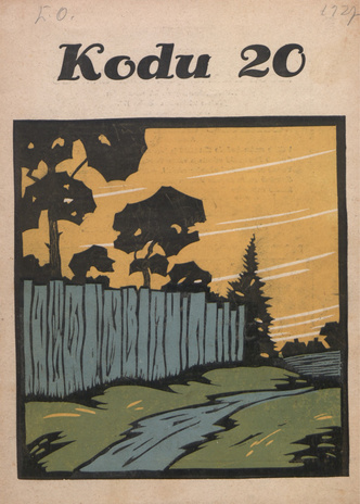 Kodu : perekondlik kirjanduse, teaduse ja kunsti ajakiri ; 20 1927-10