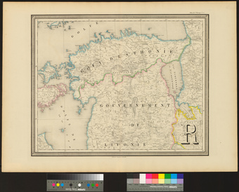 Atlas de l'Europe. Nr. 15 : Gouvernement d'Esthonie et de Livonie