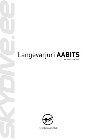 Langevarjuri aabits : versioon 2, mai 2009