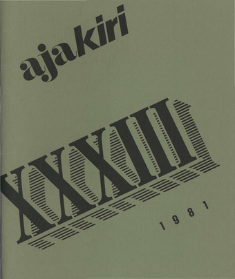 Aja Kiri ; 3 (33) 1981