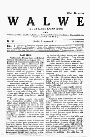 Walwe ; 31 1922-09-08