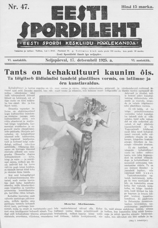 Eesti Spordileht ; 47 1925-12-17