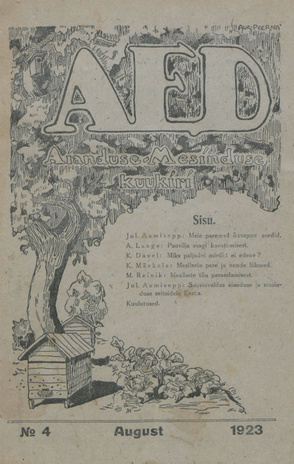 Aed : aianduse ajakiri ; 4 1923-08