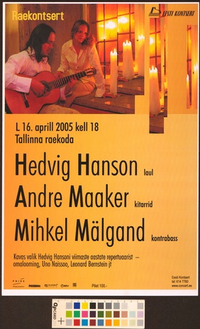 Hedvig Hanson, Andre Maaker, Mihkel Mälgand