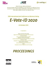 Fifth International Joint Conference on Electronic Voting : E-Vote-ID 2020, 6-9 October 2020 : proceedings 