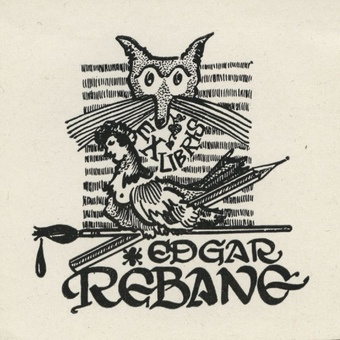 Ex libris Edgar Rebane 