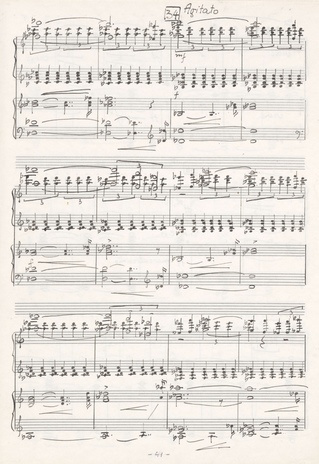 Sümfoonia nr. 3 seade 2 klaverile plaaniline teadustöö aastal 1985