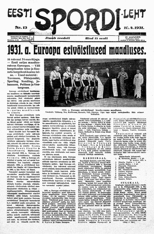 Eesti Spordileht ; 13 1931-04-10