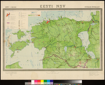 Eesti NSV : füüsiline õppekaart 
