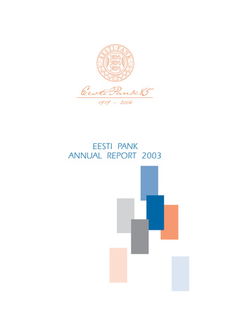 Eesti Pank. Annual report ; 2003