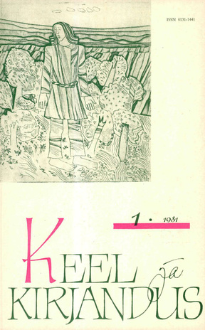 Keel ja Kirjandus ; 1 1981-01
