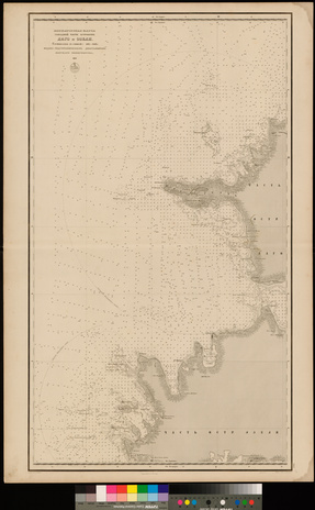 Меркаторская карта западной части островов Даго и Эзеля : составлено с описей 1844 - 1852 