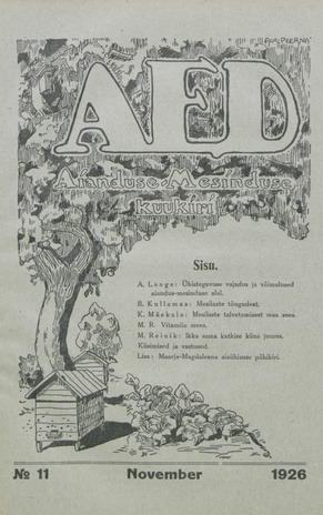 Aed : aianduse ajakiri ; 11 1926-11