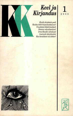 Keel ja Kirjandus ; 1 2000