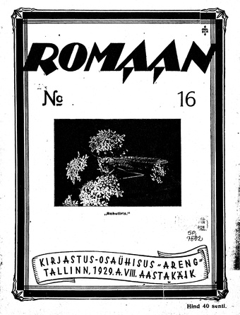 Romaan ; 16 (178) 1929-08