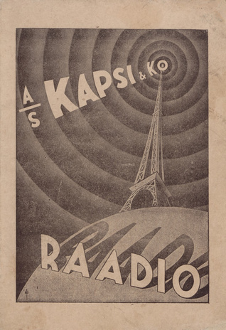 Raadio osade hinnastik ; november 1934
