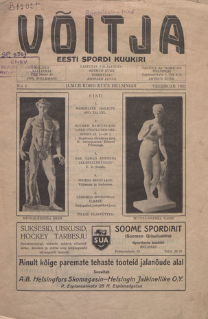 Võitja : Eesti spordi kuukiri ; 1 1921-02